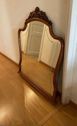 Espejo de madera vintage