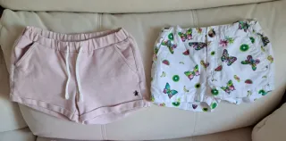 Lote 5 pantalones cortos niña talla 4-5