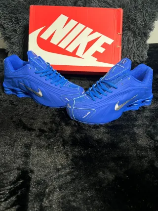 Nike Shox Zapatillas Azul y Plata