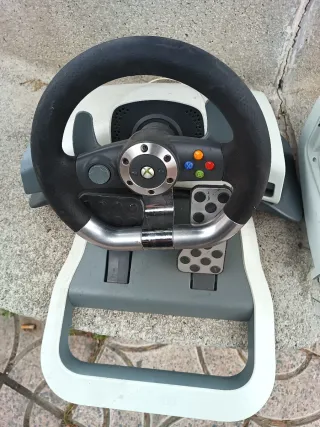 Volante Xbox 360 Microsoft con pedales