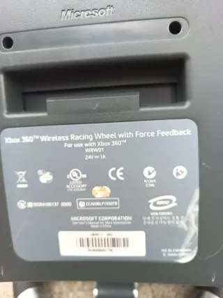 Volante Xbox 360 Microsoft con pedales