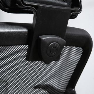 Silla De Oficina Ergonómica Reclinable Con Asiento Regulable Y Reposacabezas, Silla De Escritorio De Tela De Malla Y Acero Para Casa Y Estudio, 63X62X106-114 Cm, Negro