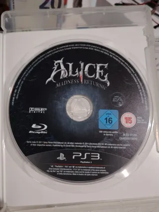 Juego ps3 Alice mudness Returns PAL