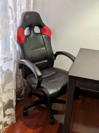 Silla Gamer Negra y Roja