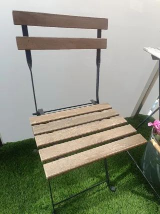 Mesa y 2 Sillas Plegables Exterior