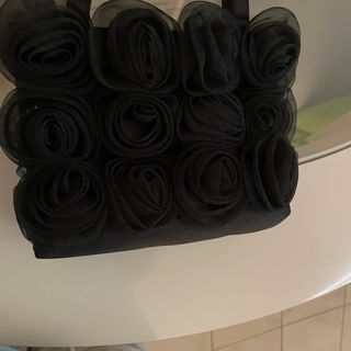 Borsa Lancome nera con rose