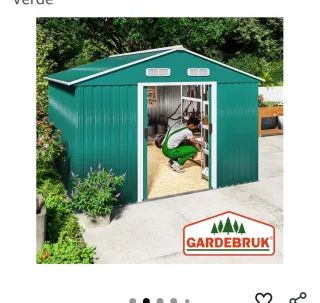 Caseta nueva exterior 8 m2 metálica.En su caja.