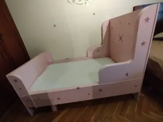 Cama extensible infantil Ikea con colchón