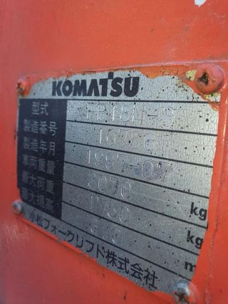 Carretilla elevadora Komatsu buen estado