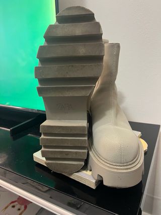 Usati :Stivaletti beige con suola chunky