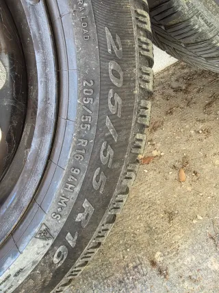 4 llantas  205/55 R 16 con neumaticos