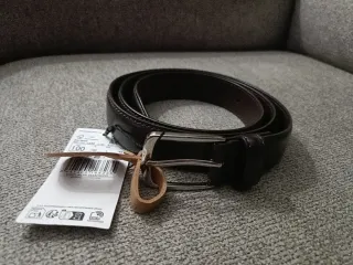 Cinturone in pelle marrone uomo