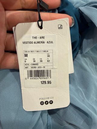 Vestido Almería azul The are