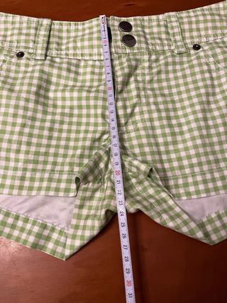 Pantaloncini RRD a quadretti verdi e bianchi