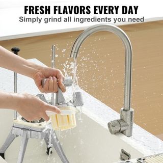 Cortador de Verduras y Frutas Comercial, Cortador de Papas Fritas de Acero Inoxidable con 4 Cuchillas 1/4" 3/8" 1/2", Cortador en 6 Gajos, Picador Cortador con Bandeja, Cortador de Alta Resistenci...