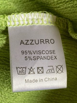 Vestido largo Azzurro verde talla única