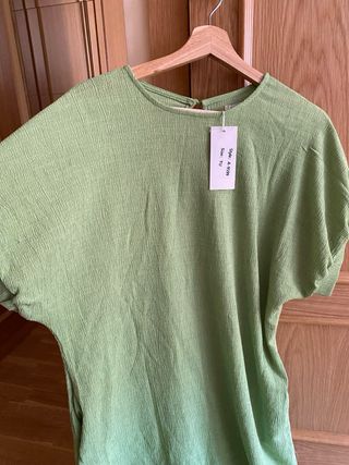 Vestido largo Azzurro verde talla única