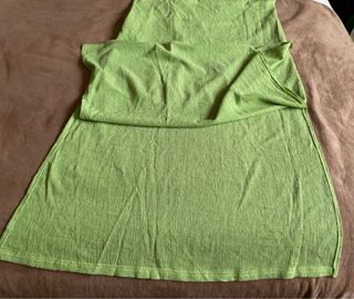 Vestido largo Azzurro verde talla única