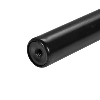 Barras de Cortina Dobles, Longitud Ajustable de 91.4-182.9 cm, Barras de Cortina Dobles Negras con Terminales Redondos, Diámetro de 2.5 cm y 1.9 cm, Barra de Cortina Doble para Cortinas Transparen...