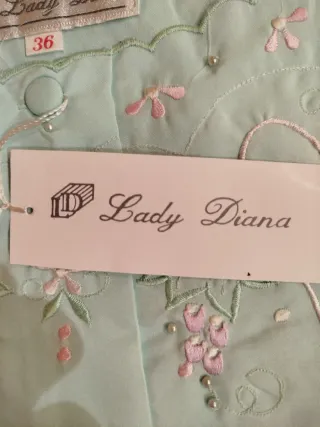 Camisón Lady Diana Talla 36 Verde NUEVO