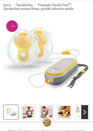 Sacaleches Medela Freestyle Hands Free+complemento