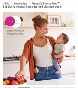 Sacaleches Medela Freestyle Hands Free+complemento