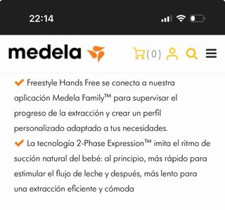 Sacaleches Medela Freestyle Hands Free+complemento