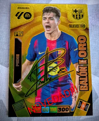 NOVEDAD!! Balón de Oro firmado de Pedri Adrenalyn