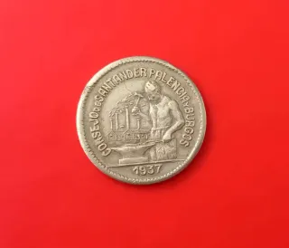50 Céntimos 1937 Consejo Santander