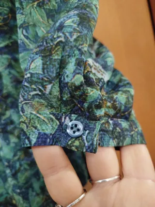 Blusa premaman H&M verde/blu