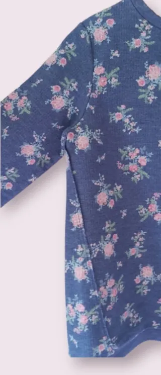 Felpa leggera fantasia floreale