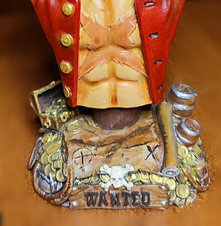 Busto Monkey D. Luffy 3D Pintado a Mano