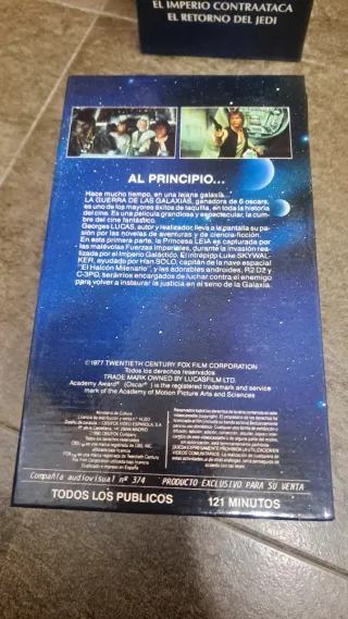 Trilogía Star Wars VHS (Español)
