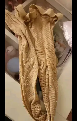 Medias rejilla con brillos