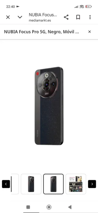 Nubia Focus Pro 5G Negro IMPECABLE