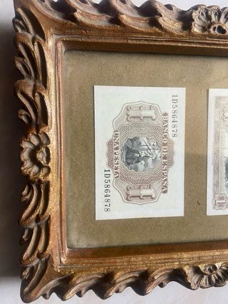 Cuadro 2 Billetes 1 Peseta Banco de España 1953