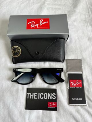 Gafas de Sol Ray-Ban Wayfarer Black/Gradient Grey