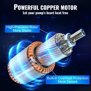 Bomba Sumergible de Pozo Profundo, 750W 230V 60Hz, 7.1 m³/h de Caudal Máximo 75 m de Altura Máxima, con Cable Eléctrico de 9.1 m, Bomba de Agua de Acero Inoxidable para Uso Industrial, Irrigación ...