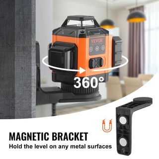 Nivel Láser 3048 cm Línea Cruz Verde Autonivelante Medición de Alta Precisión