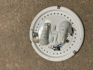 2 Luces LED Redondas Plateadas