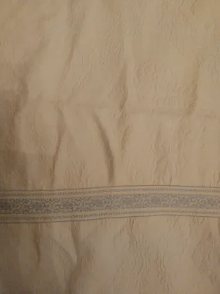 Copriletto matrimoniale cotone bianco