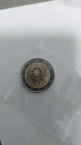 2 € commemorativo Estonia 2024 Fiordaliso UNC