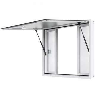 122L x 91.4W cm Ventana de Servicio para Stand de Concesiones - Toldos para Camiones de Comida