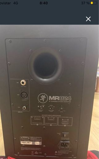 Altavoces Mackie MR824 Estudio Negros