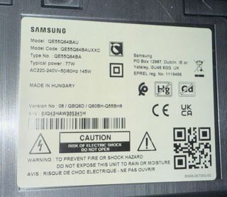 Samsung QLED 55 TV - Pantalla Rota