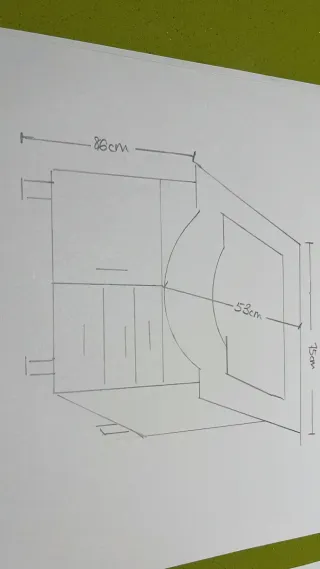 Mueble de baño madera y metal