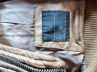 Chaqueta de estilo cuero marrón