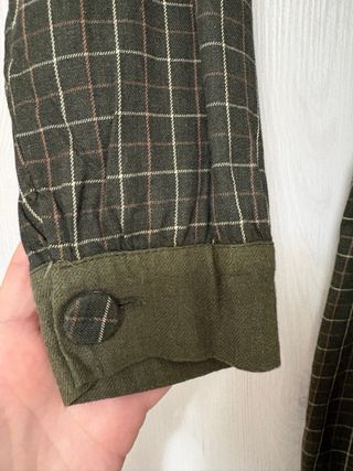 Mono Banoffee cuadros verde y marrón