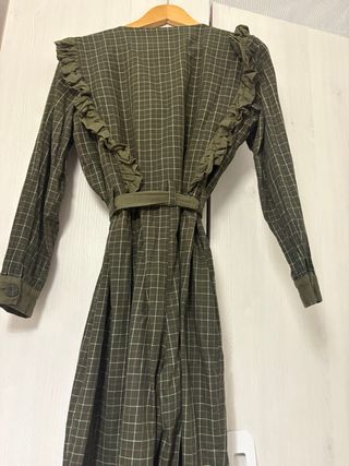 Mono Banoffee cuadros verde y marrón