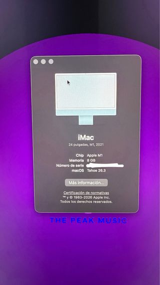 iMac 24 M1 512GB perfecto estado + teclado y ratón